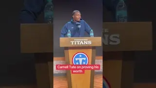 Carnell is ready to show what he’s made of. #tennesseetitans #carnelltate #robertsaleh #nflrookies