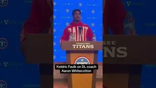 “He’s gonna push me hard”. #tenneseetitans #keldricfaulk #nfldraft #rookie #auburnfootball #nfl