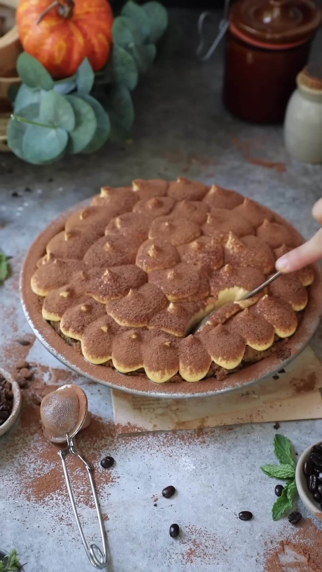 Classic tiramisu reimagined with bright lemon and autumn pumpkin
