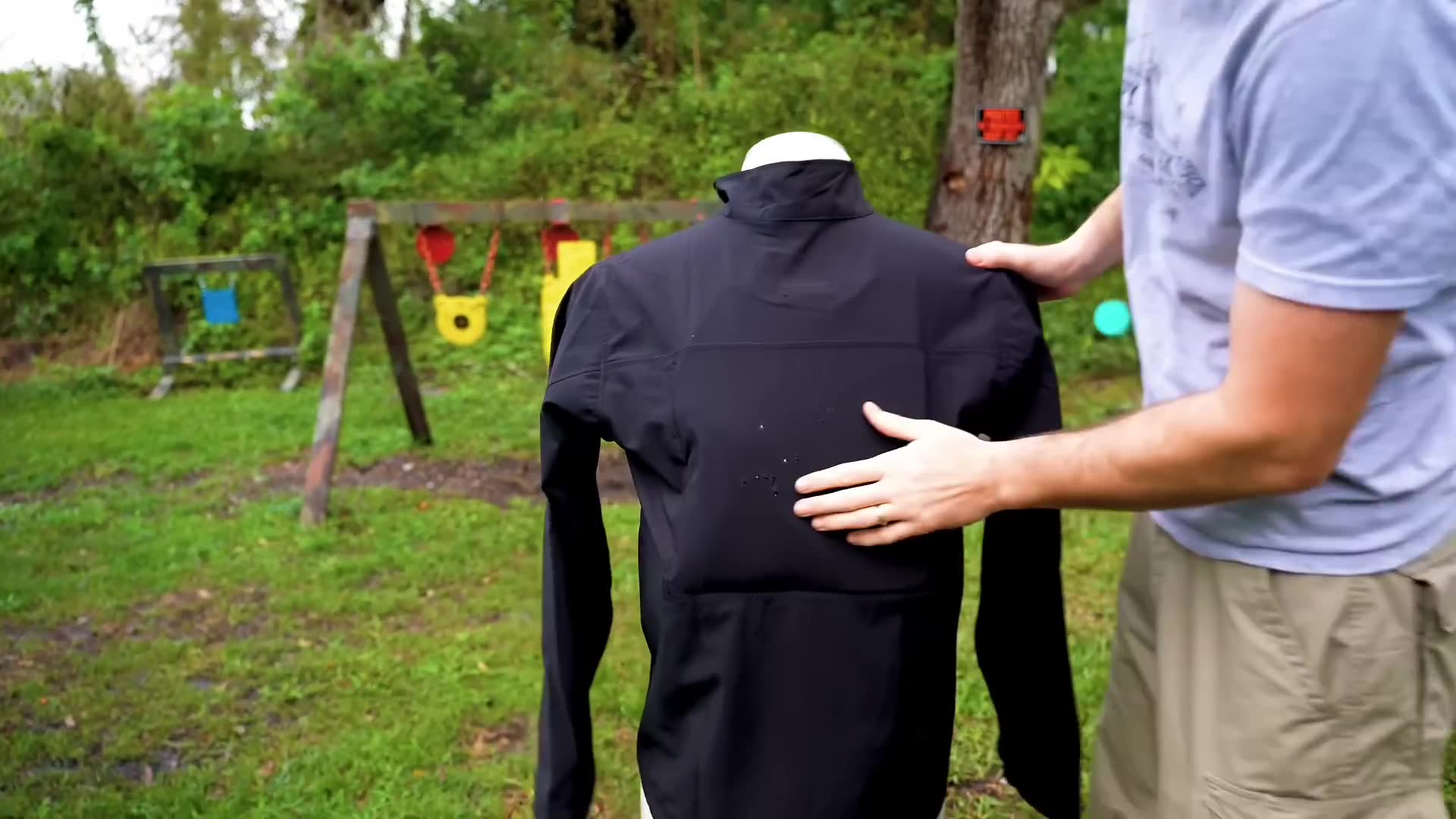Live-fire test of Level 3A body armor against a nine-millimeter round