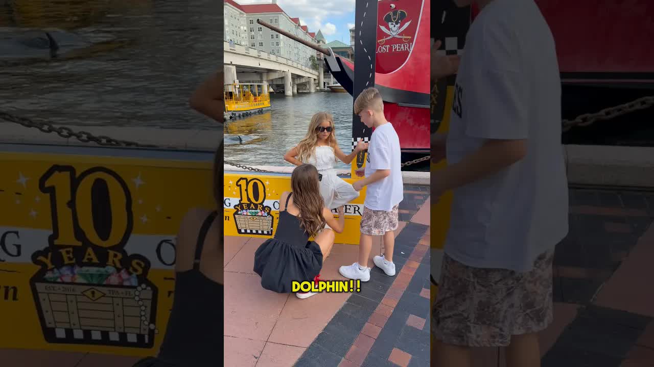 I CAN’T BELIVE WE CAUGHT A DOLPHIN ON VIDEO!! 😱🐬 #dolphin #boat #travelvlog