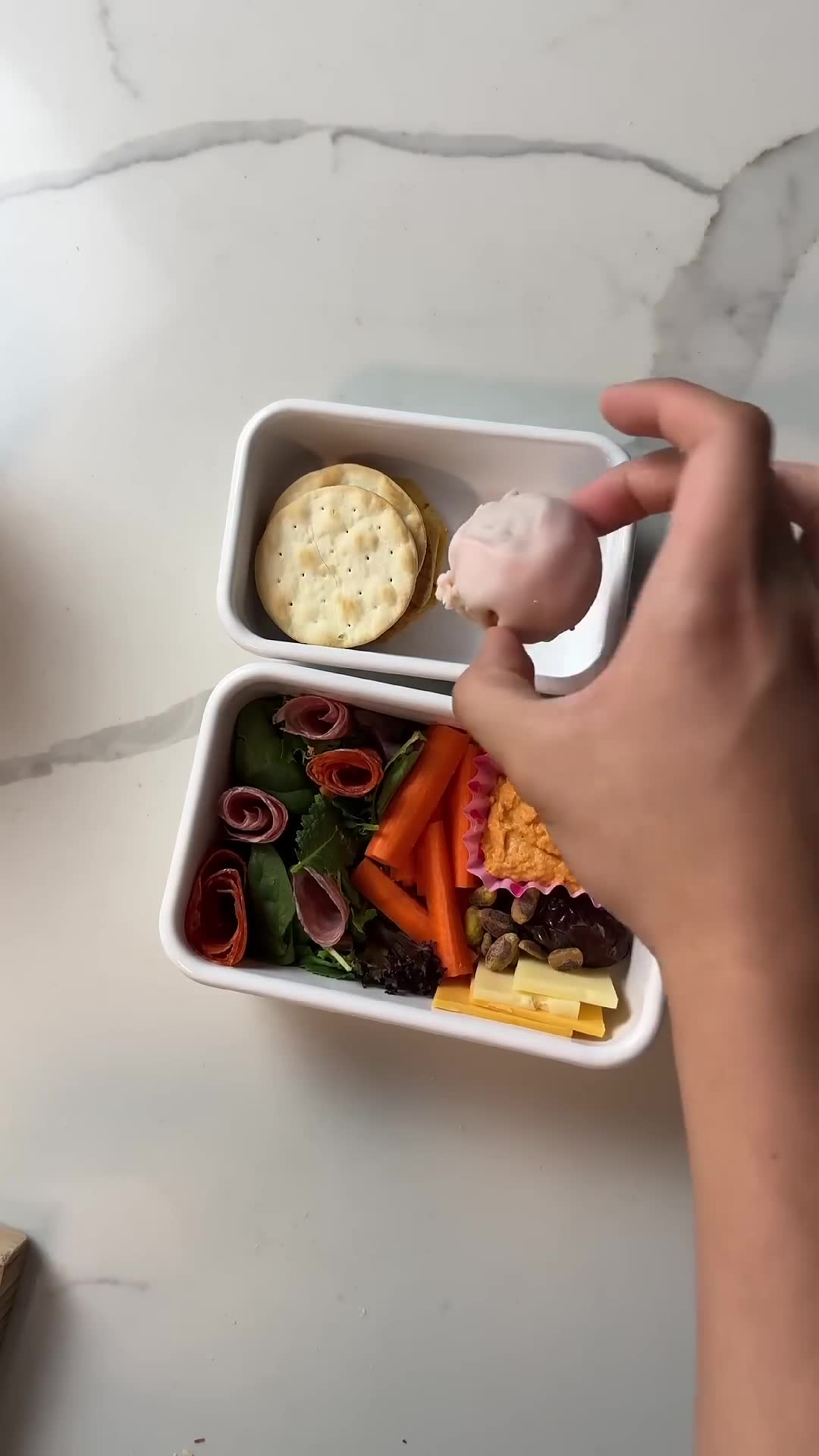 A whole homemade lunch packed for my fiancée to take with her tomorrow