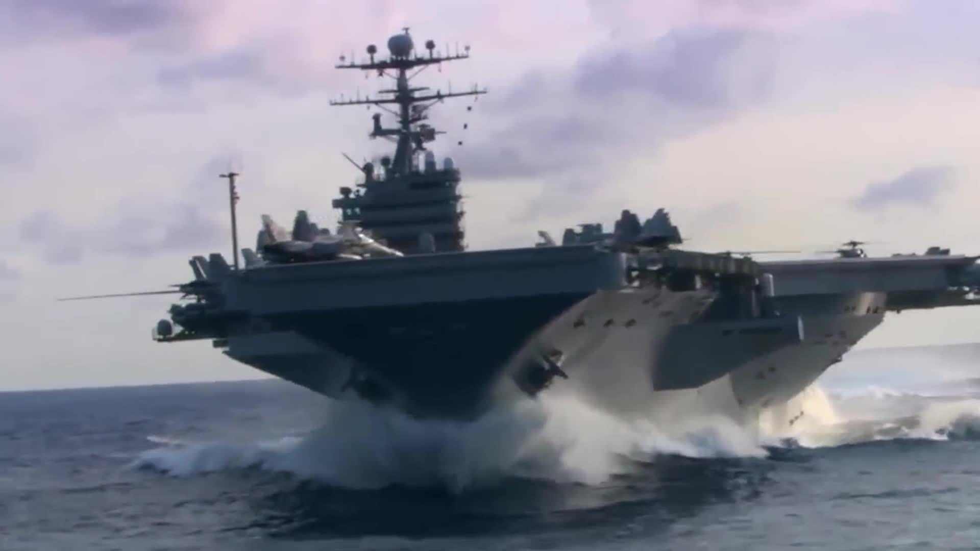 Destroyer defense systems engage Yemeni missiles and drones