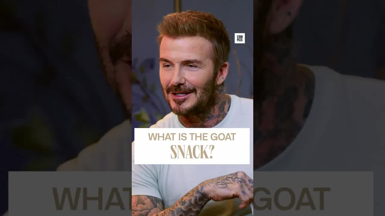 Beckham and Carell lock in their GOAT Snack. #GOATTalk