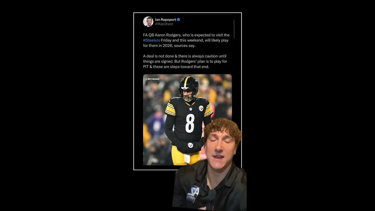Aaron Rodgers may finally be coming be coming back. #pittsburghsteelers #NFLNews