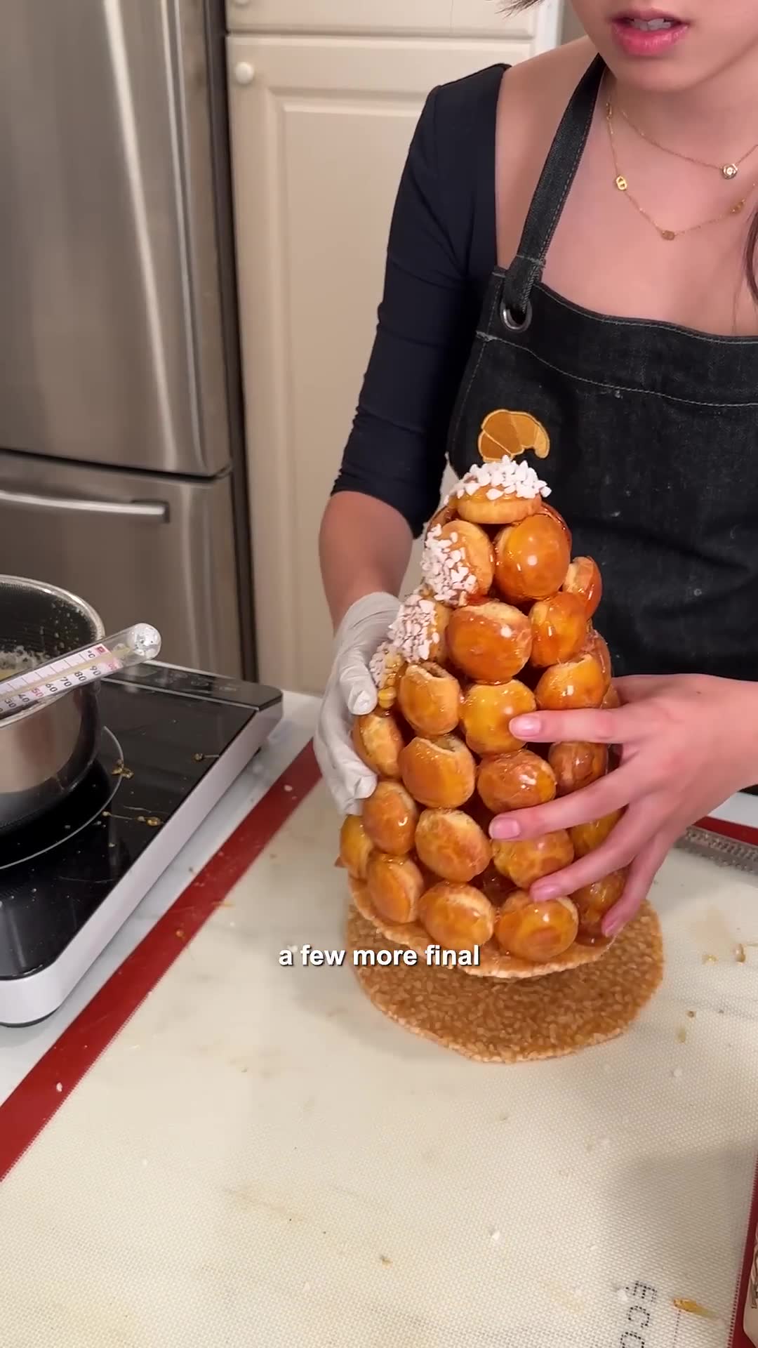 Continuing the multi-part croquembouche building series