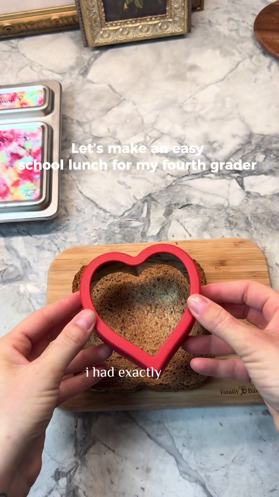 Easy valentine's day lunch with heart touches