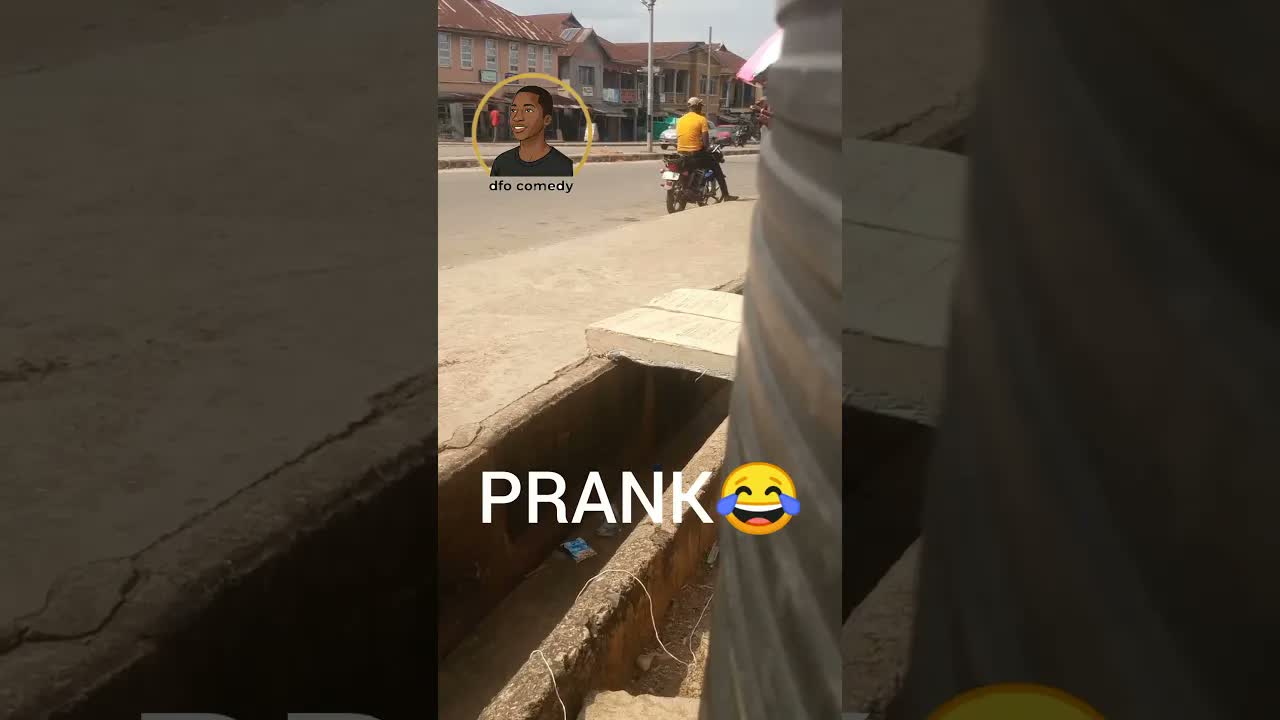 Bike prank on a bike man 💪🤣🤣 #bestcomedyskit #comedyfilms #funny #africanfilms #comedymovies #prank