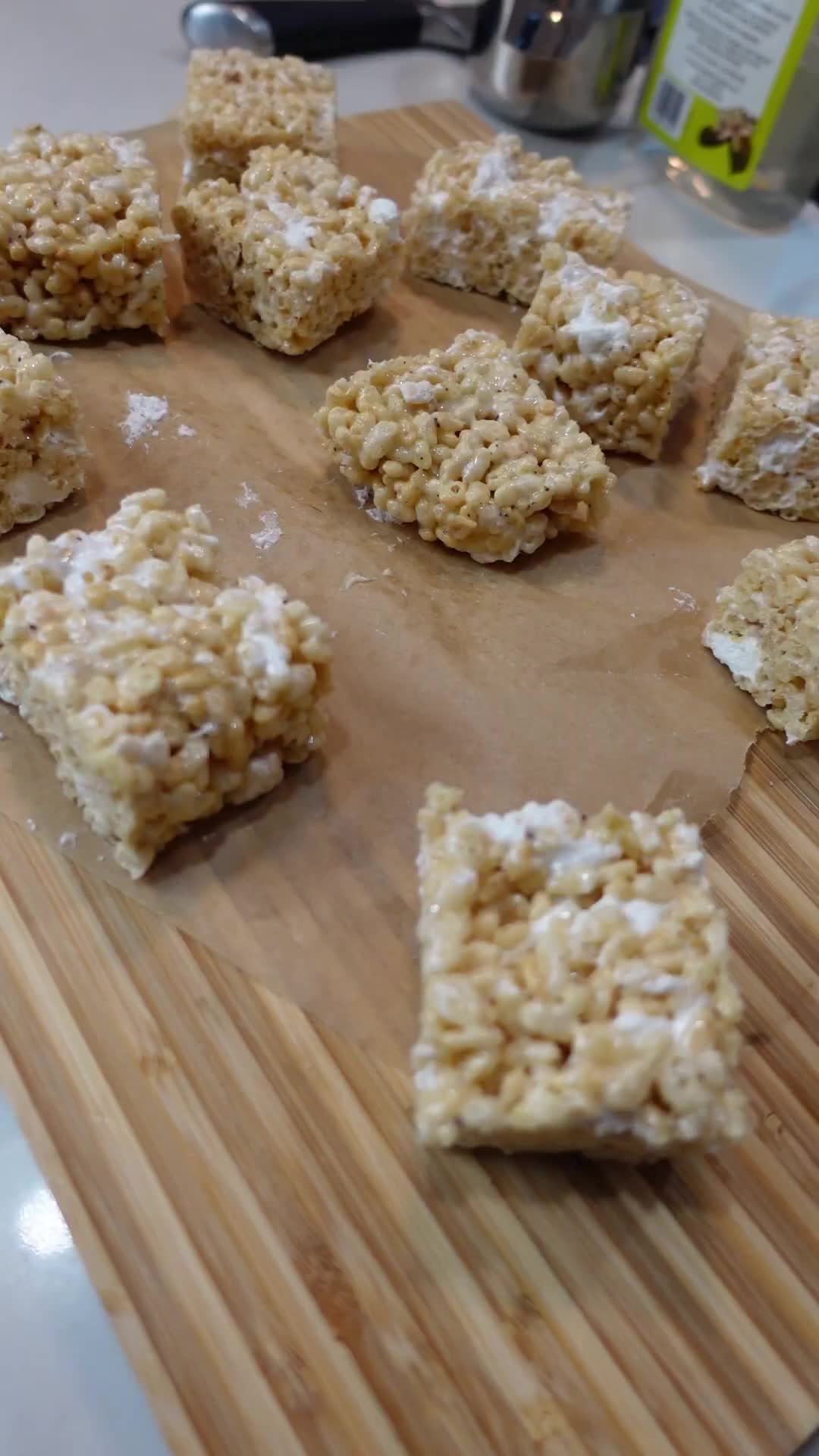How my homemade rice krispie treats compare to the boxed grocery ones