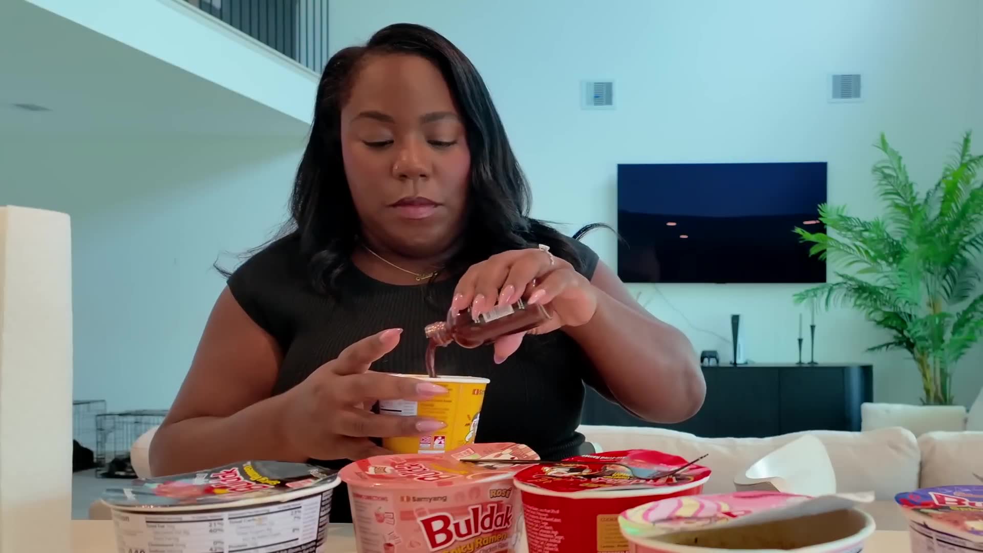 Taking my husband's Korean ramen from spicy to absolutely unbearable