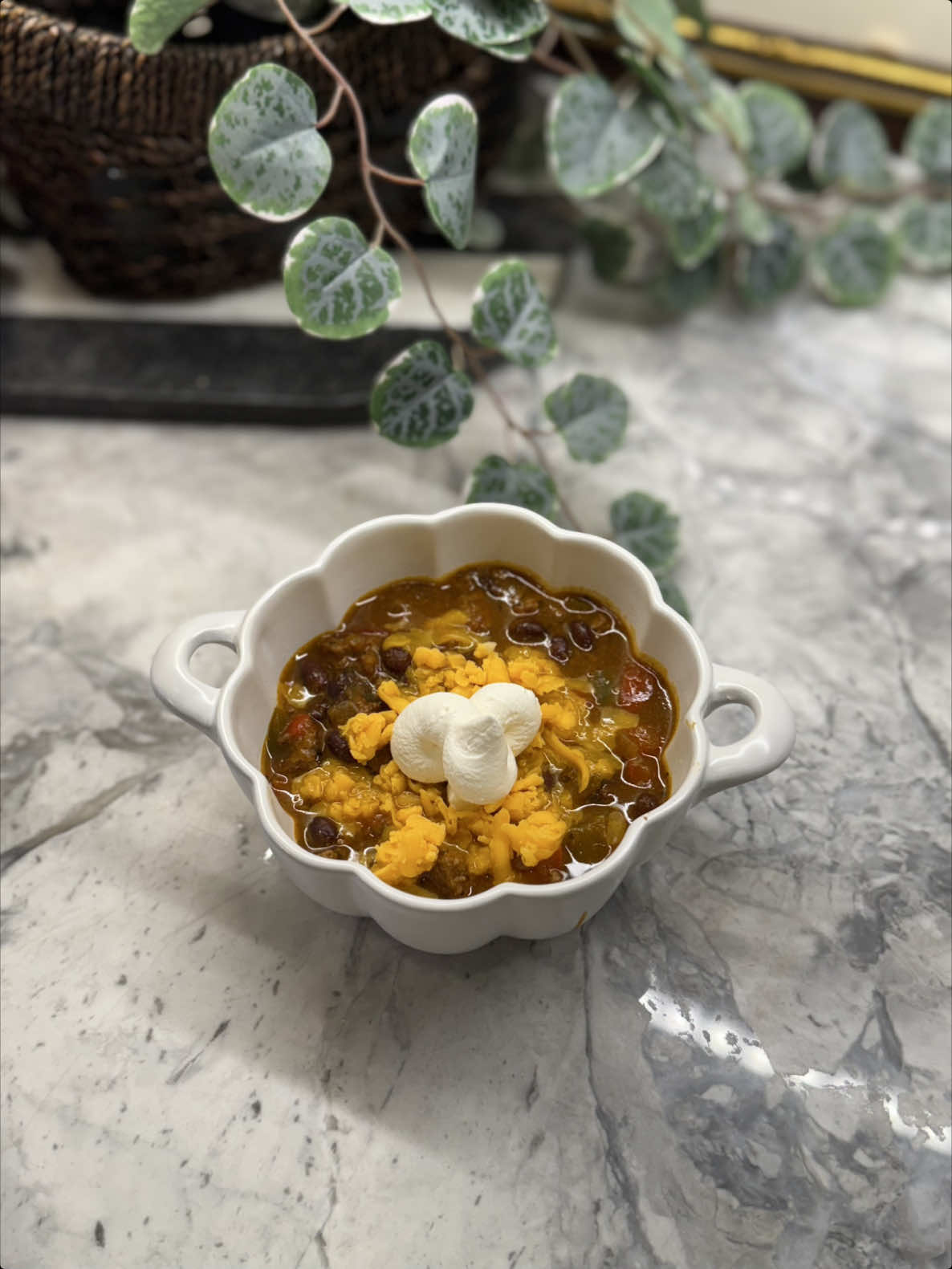 Autumn soup featuring pumpkin and ground meat