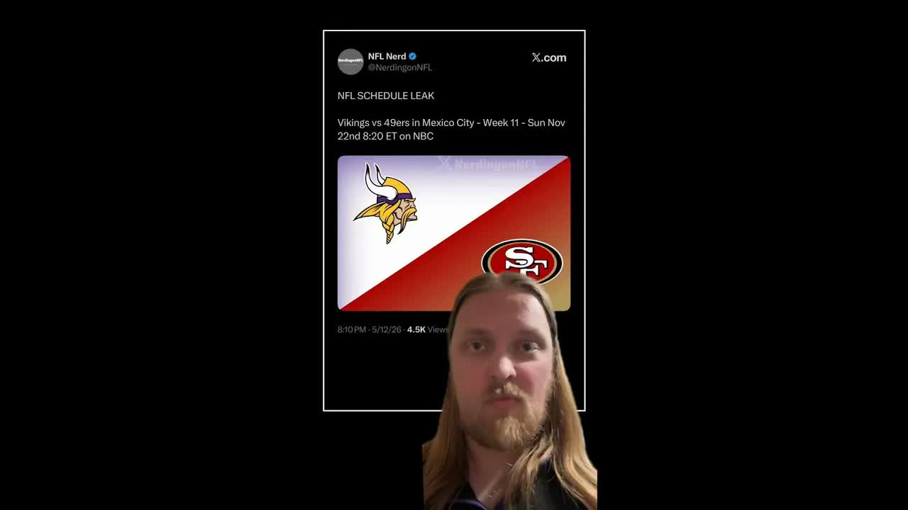 The first #MinnesotaVikings scheduling leak is here, and it’s got an international flavor
