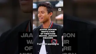 Jaafar Jackson has his eyes on one of Michael Jackson’s rarest sneakers 👑 #SneakerShopping