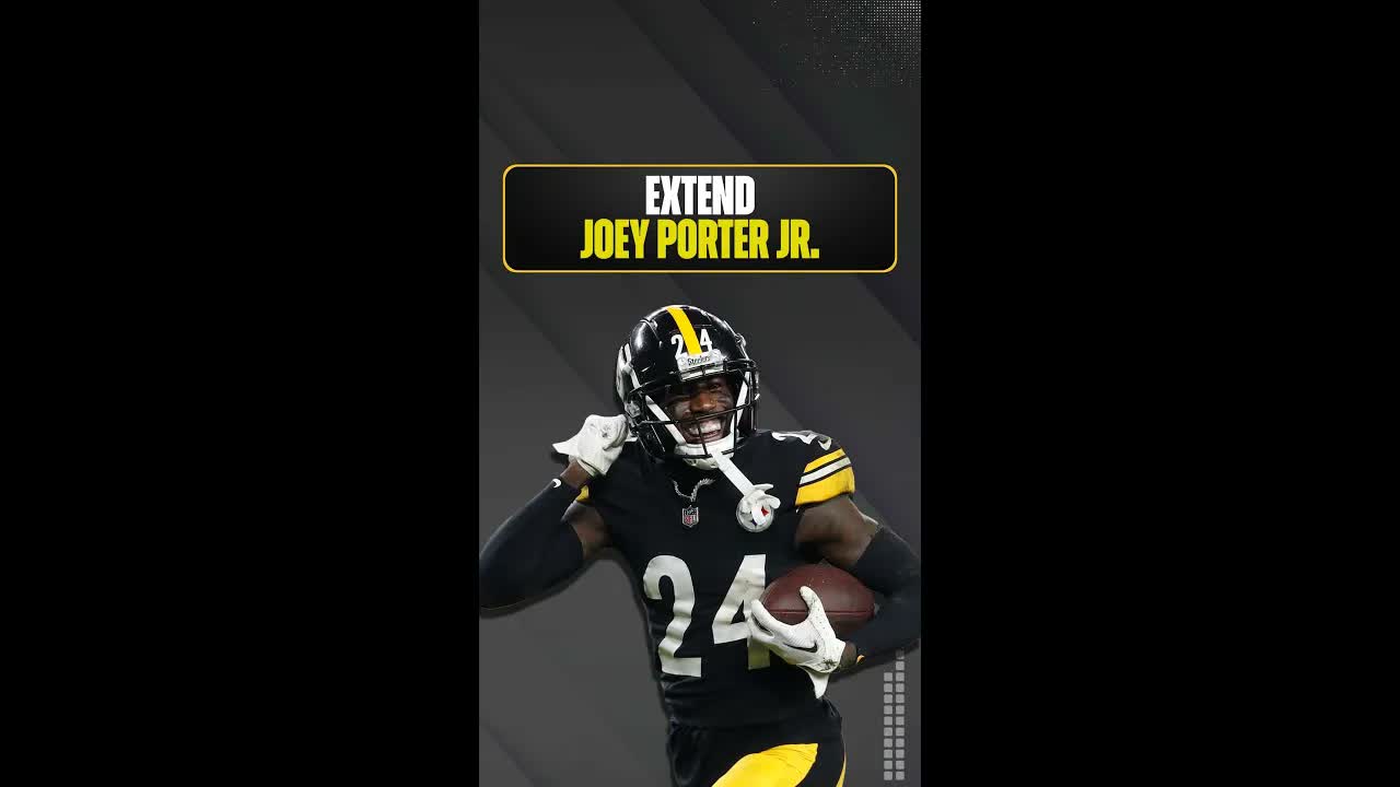 Should the #PittsburghSteelers extend Joey Porter Jr. now? #NFLNews