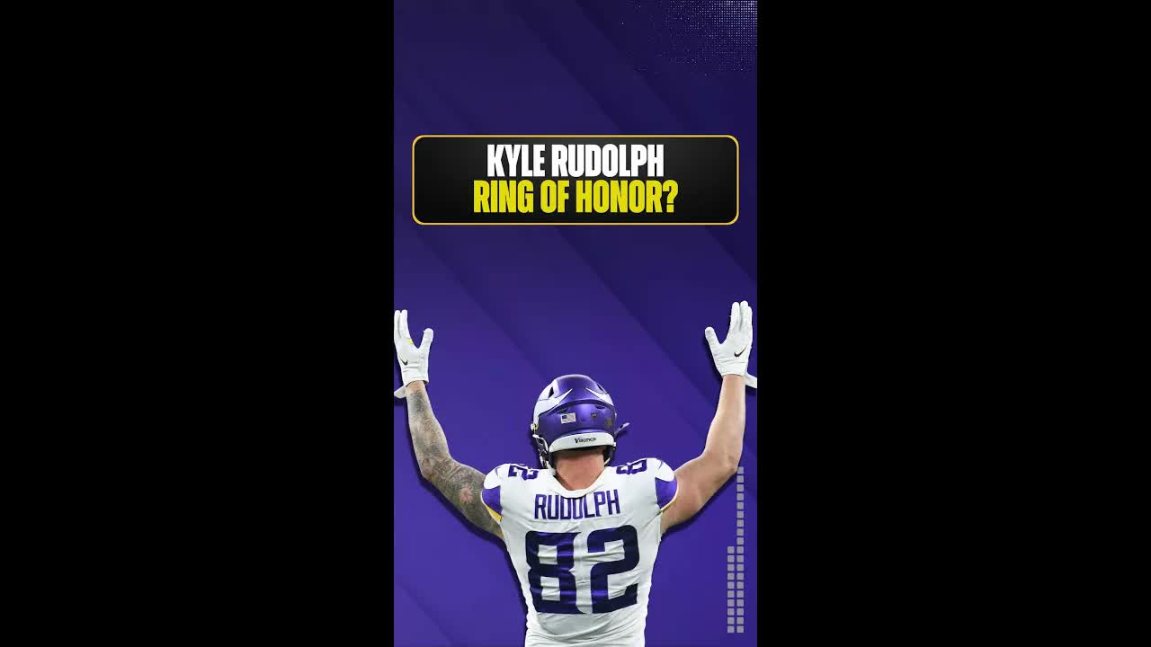 Does #KyleRudolph deserve a spot in the #Vikings Ring of Honor? #SKOL #MinnesotaVikings #NFL