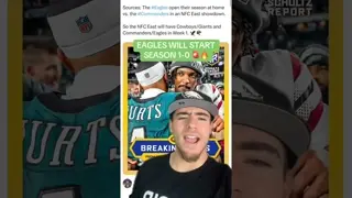 Eagles Will Face Commanders In Week 1 INSTANT REACTION 🚨🔥 #Eagles #PhiladelphiaEagles #NFL