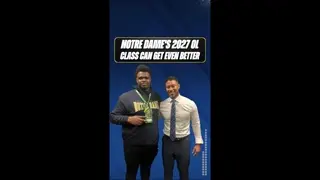 The #fightingirish 2027 offensive line class could get EVEN BETTER if they land 5-star Albert Simien