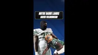 Notre Dame just got a MASSIVE commitment from Top 10 recruit David Folorunsho in the 2027 class