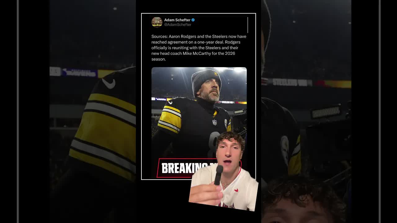 Aaron Rodgers is officially back with the Steelers. What is your reaction?