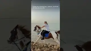 The most beautiful way to end a day: on horseback, by the beach, in the warm sunset glow.