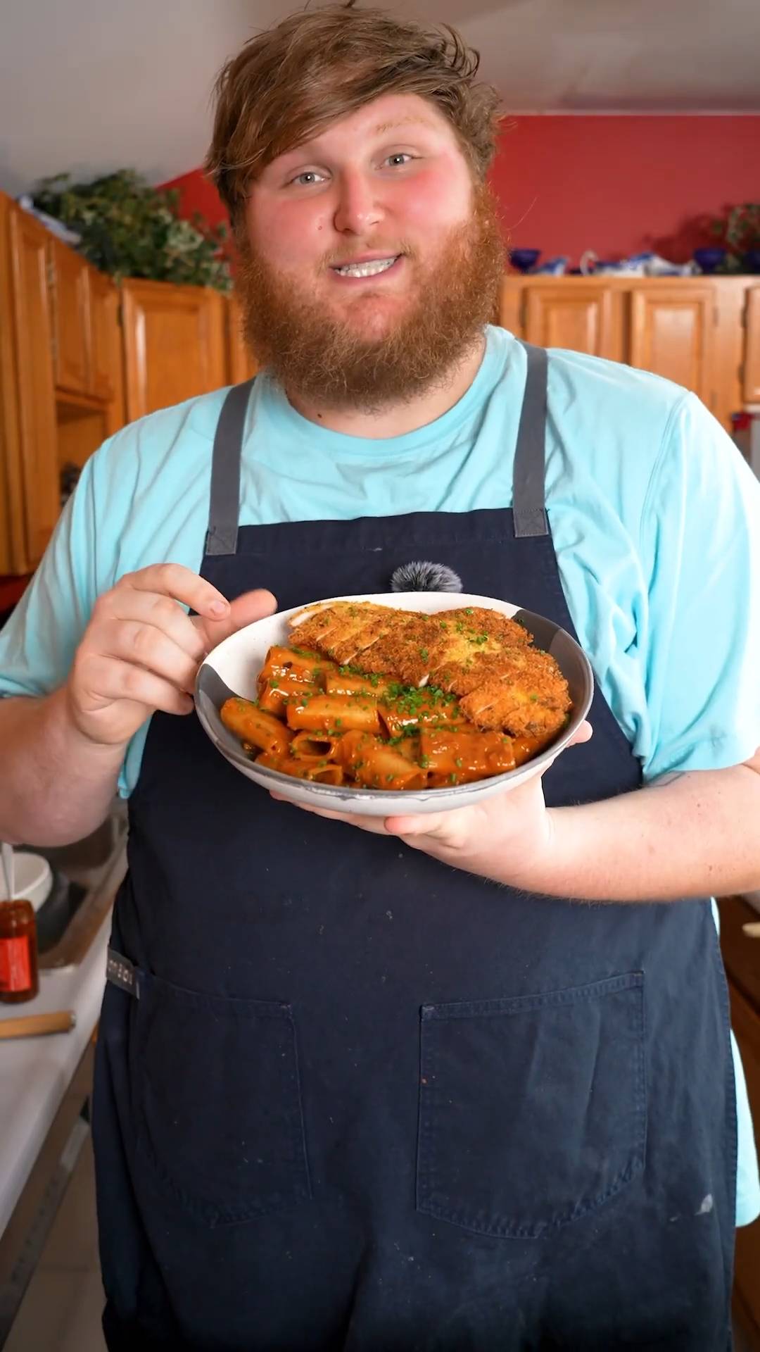 An absolute staple weeknight meal #pasta #gochujang #chicken #chickencutlet #recipe #easymeals
