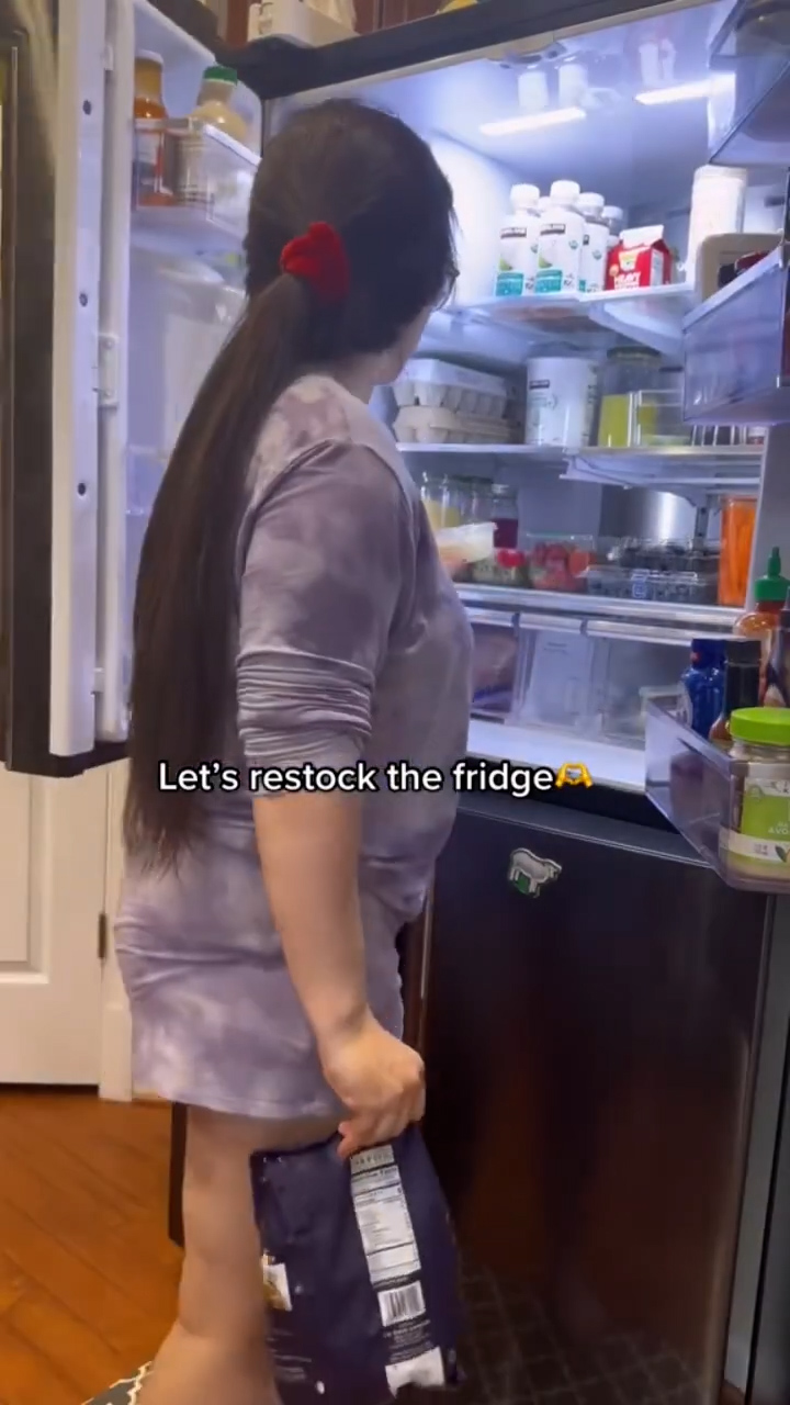 Deep cleaning and organizing the refrigerator on our homestead