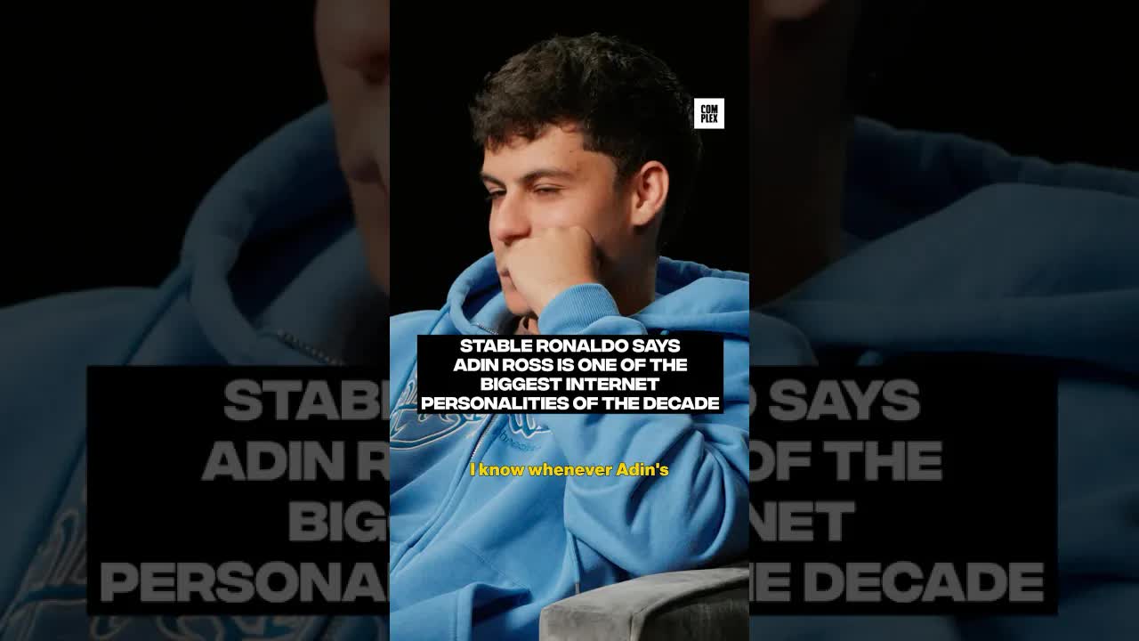 Stable Ronaldo says Adin Ross is one of the biggest internet personalities of the decade #ReRank