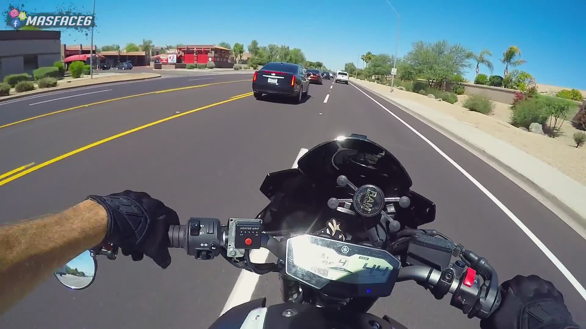 Viewer recognizes rider and initiates conversation