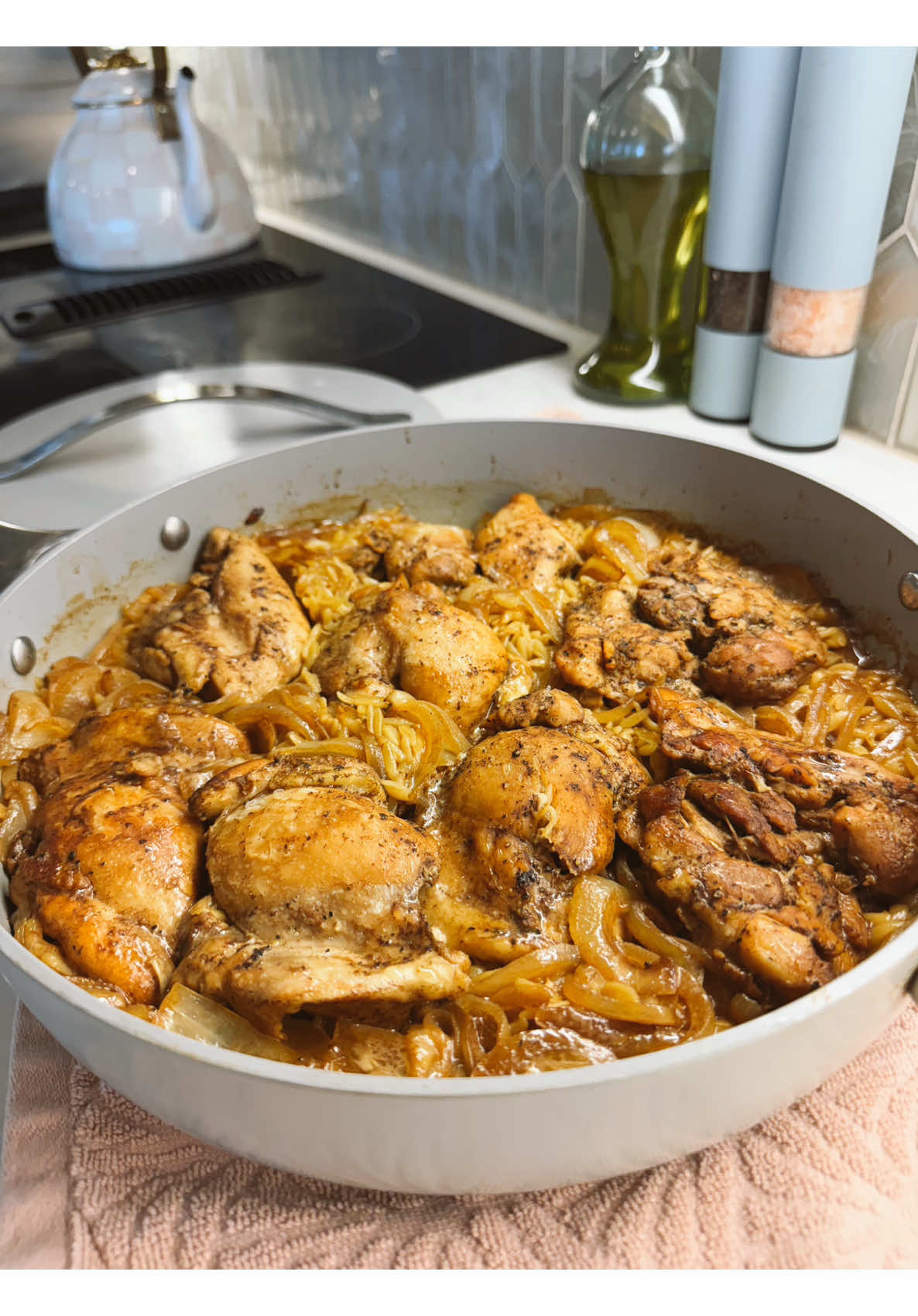 Easy chicken orzo friends for weeknight dinner ready in minutes