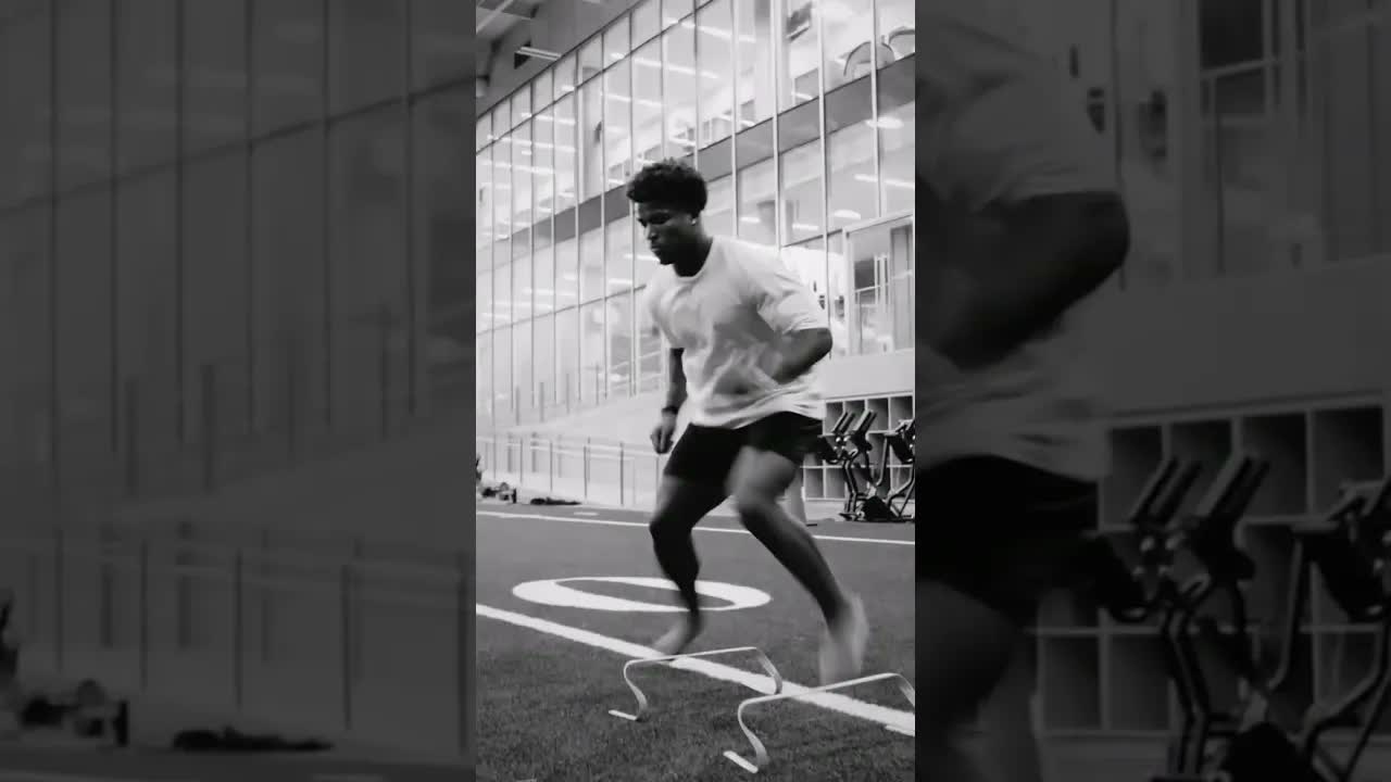 Caleb Downs speed and footwork DIFFERENT #nfl #shorts