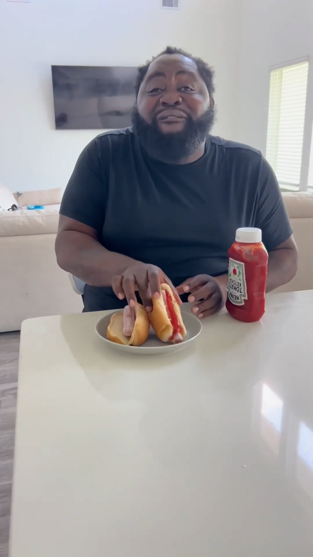 Husband receives completely frozen solid hotdogs for lunch