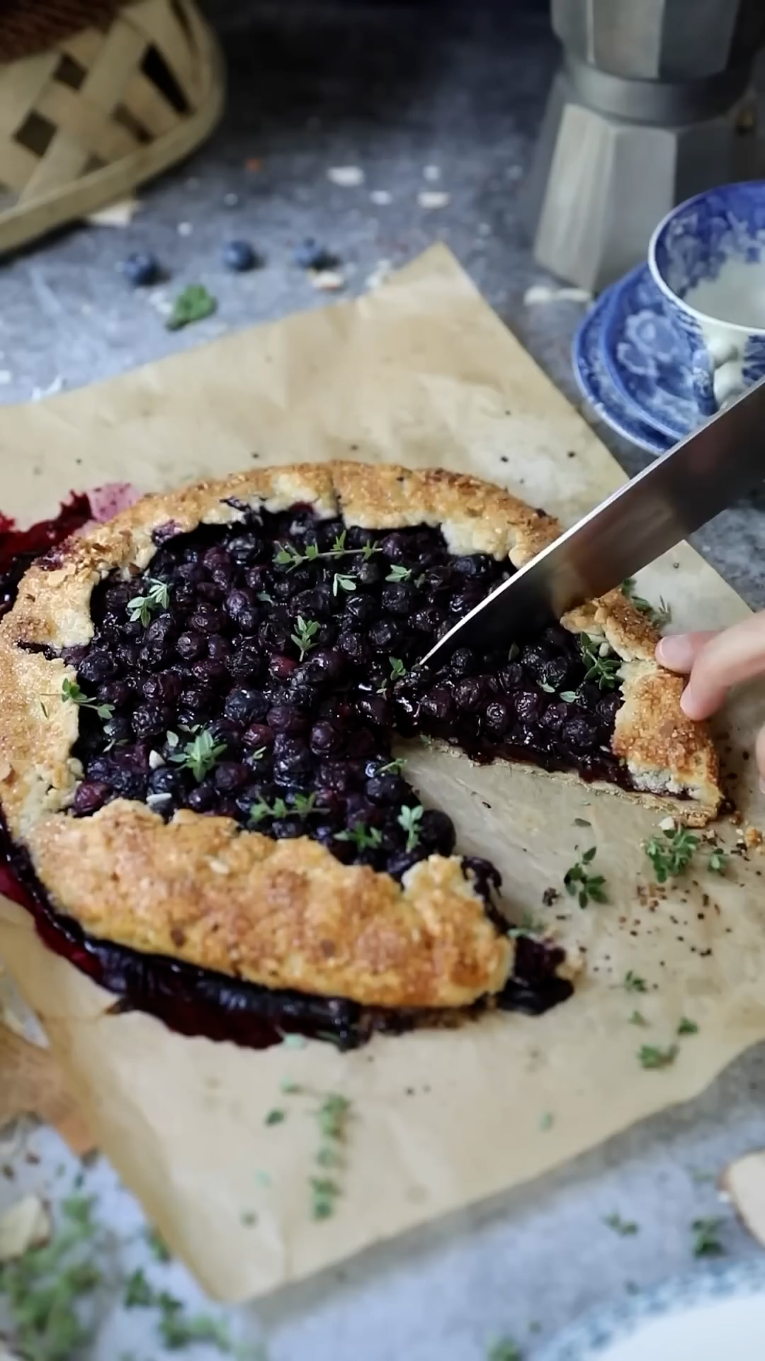 Summer dessert combining berries and coconut