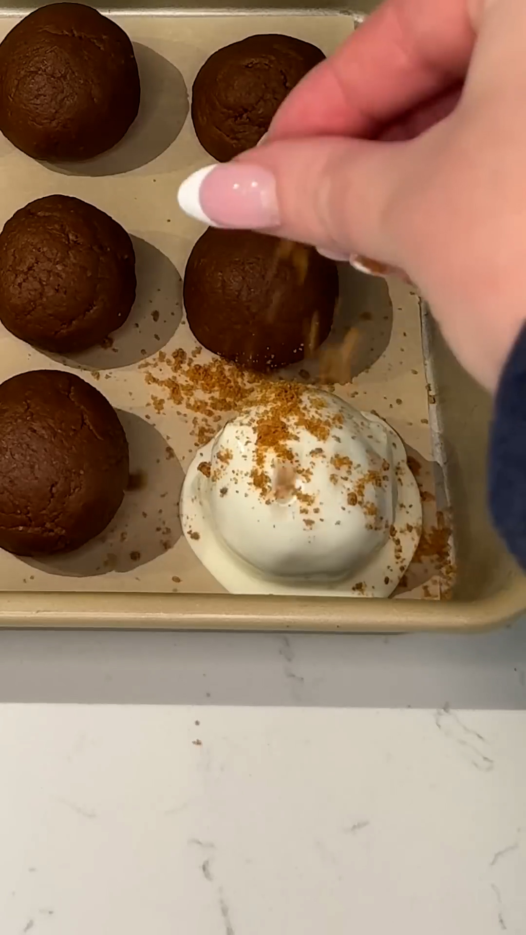 Cookie butter treats transformed into lollipop-style desserts