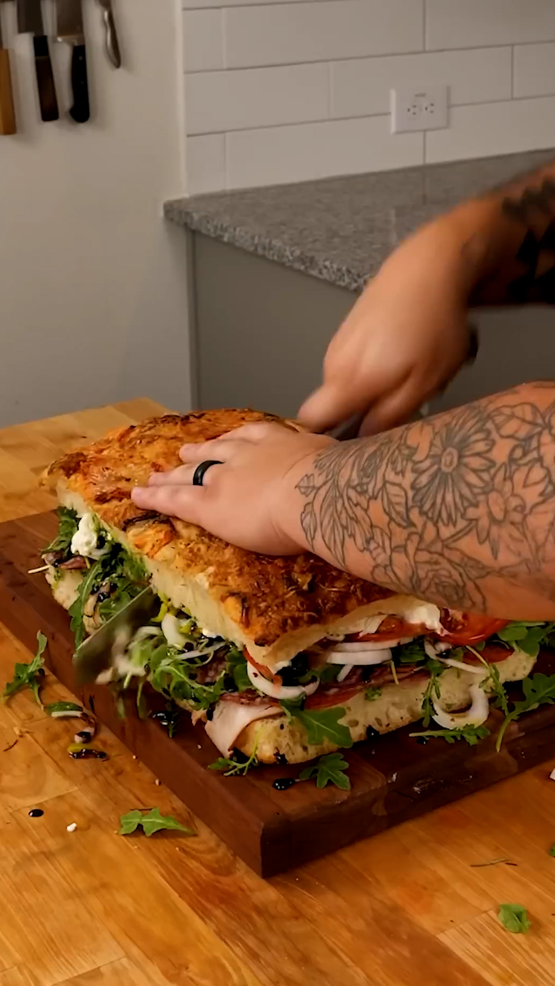 Building the thickest most loaded sandwich possible