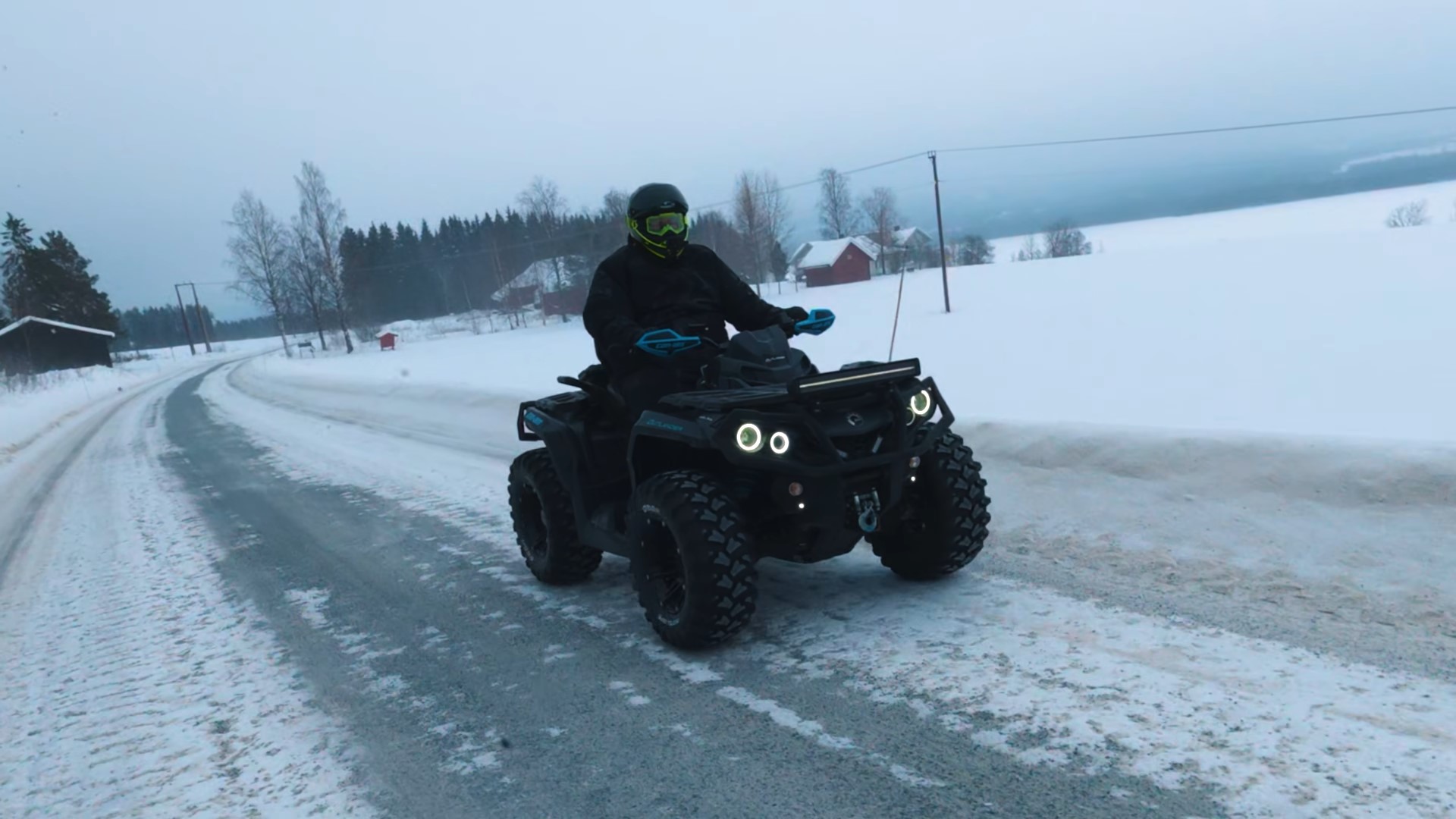 ATV-kjring p skikkelig vinterfre
