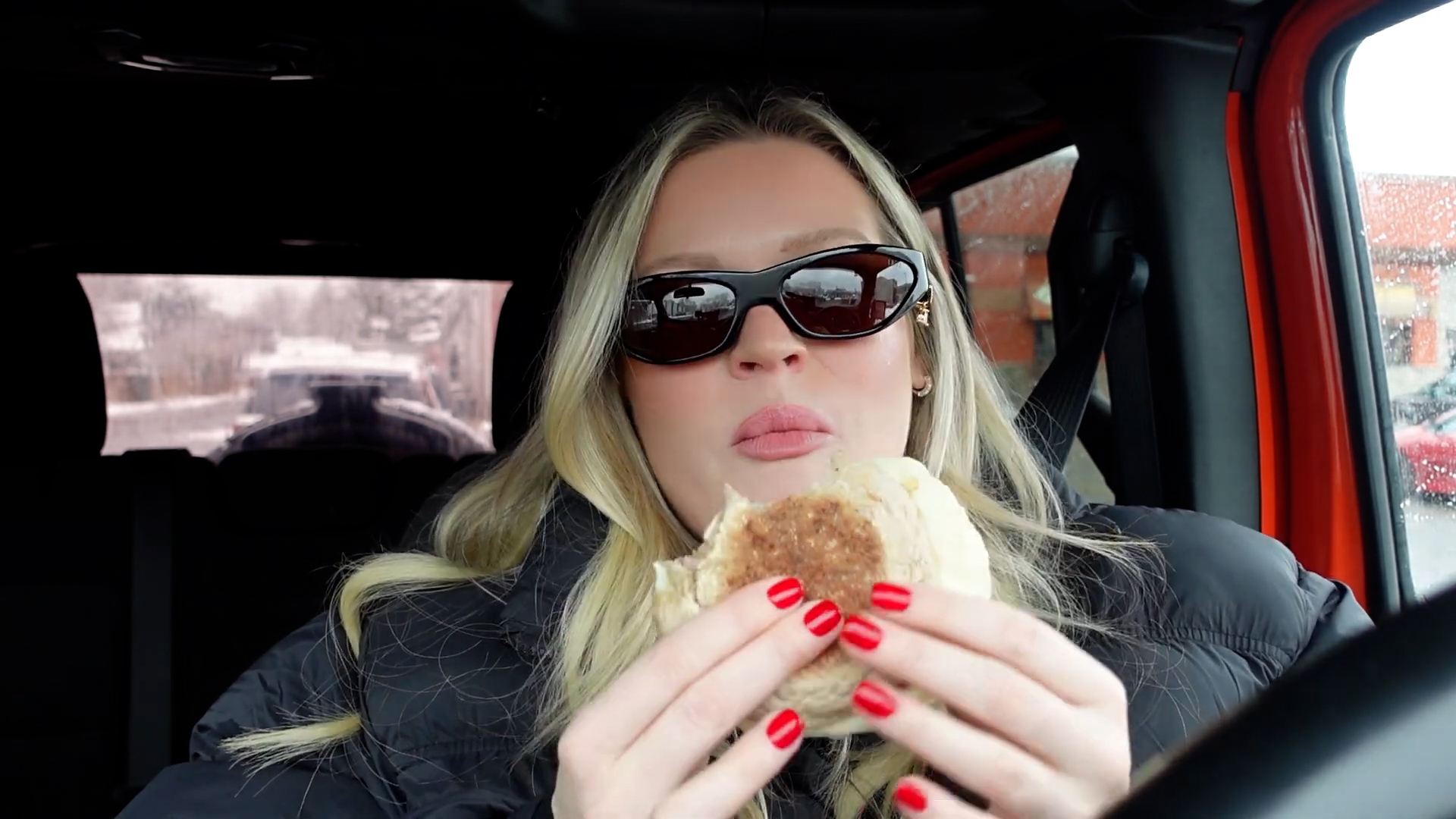 Biscuit baking disaster, eating in the car, and family fun all in one day