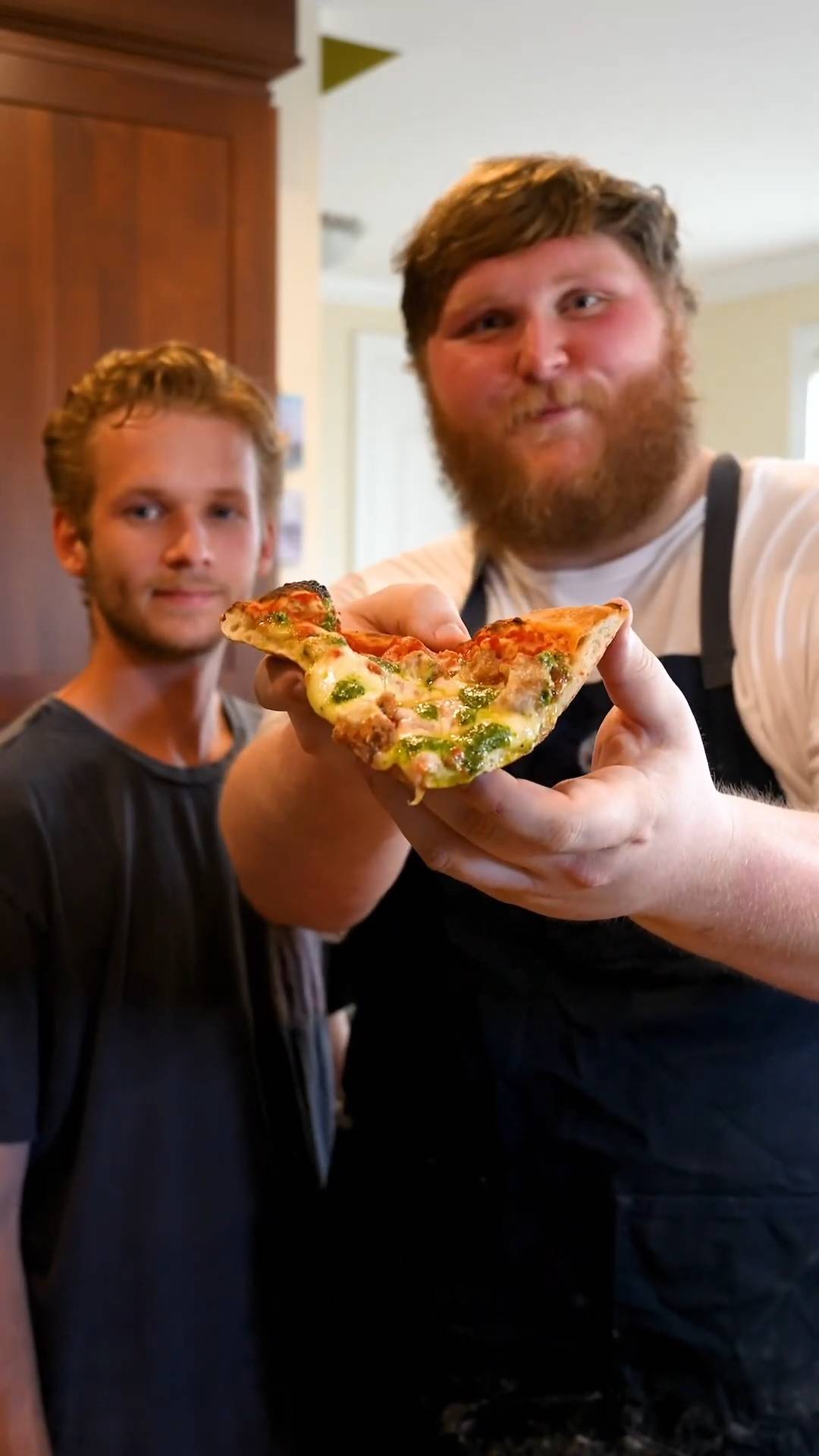 First time using a wood-fired oven to make authentic pizza