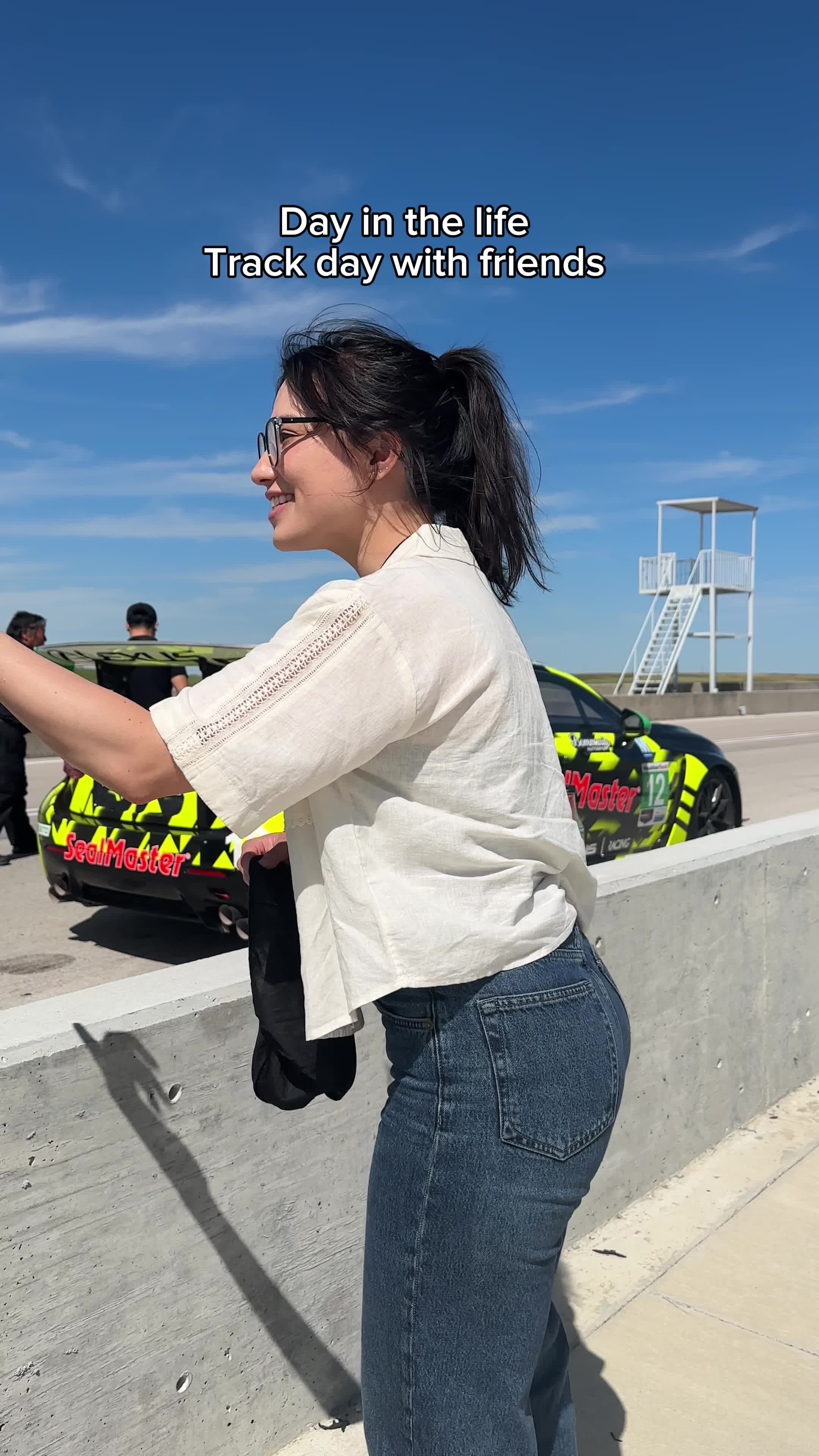 Friends experience the thrill of track driving together