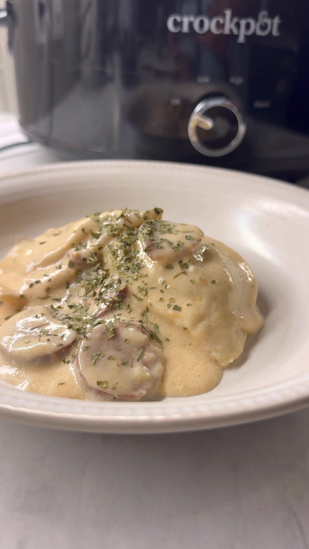 Quick creamy crockpot dish comfort meal ready in minutes