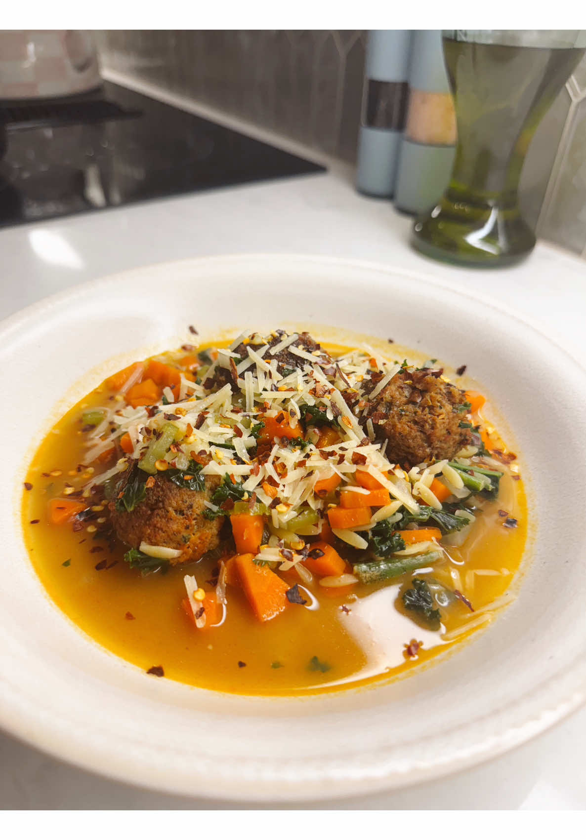 Simple meatball soup sharing recipe ready in minutes