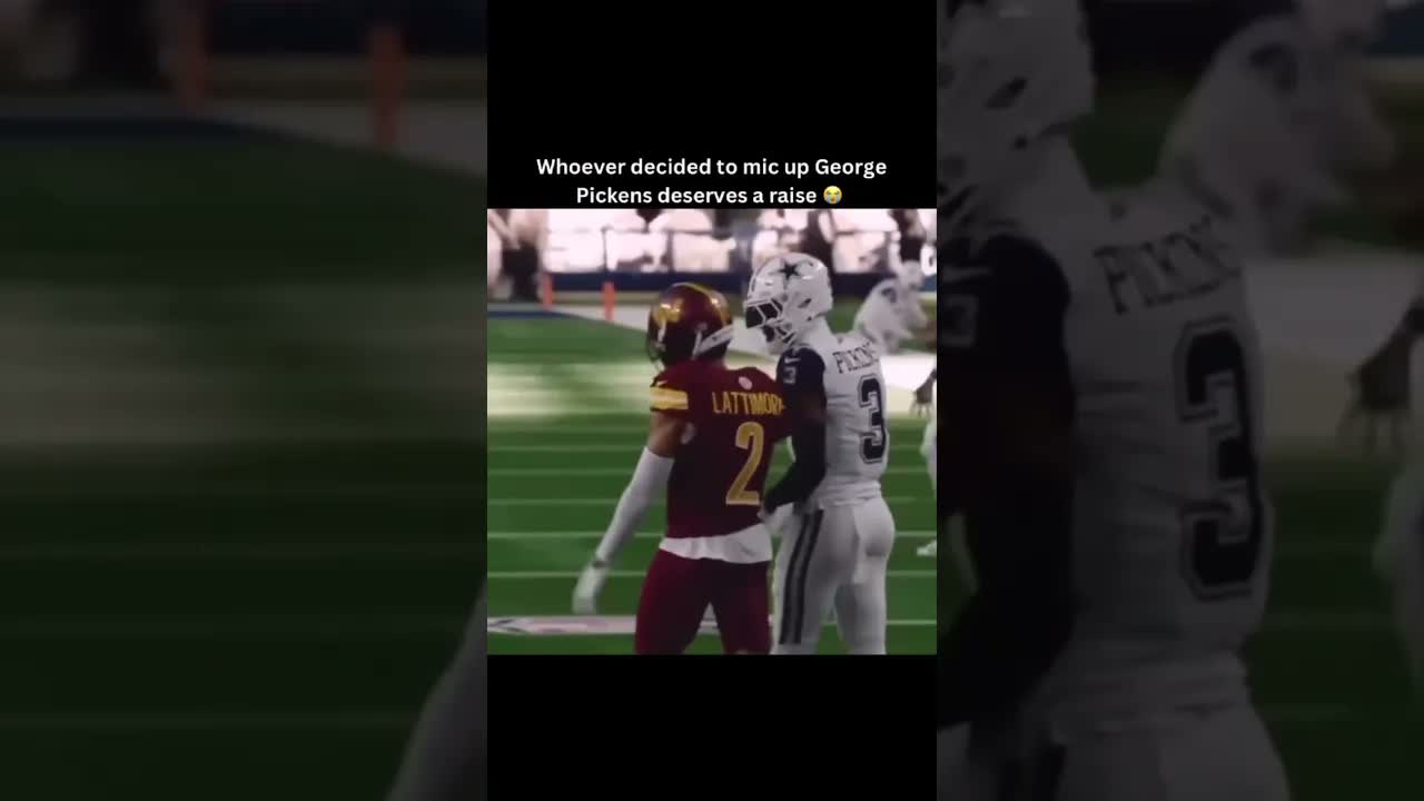 George Pickens is a walking menace on the field 😭 #shorts #nfl #micdup