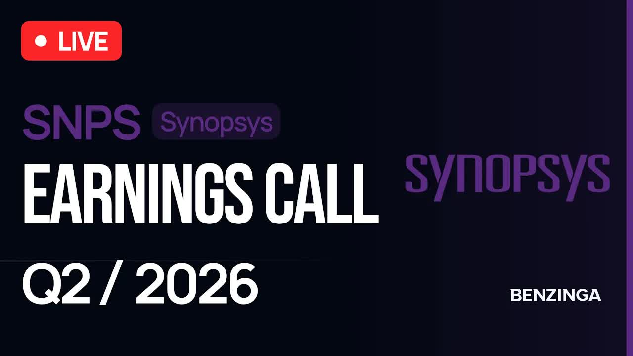 Synopsys Q2 FY26 Earnings Call | $SNPS | 🔴 WATCH LIVE