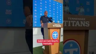 He’s got an “I could give two sh*** mentality”. #camward #robertsaleh #tennesseetitans #quarterback