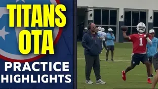 Titans OTA Highlights: Carnell Tate, Gunnar Helm flash great hands in week 2