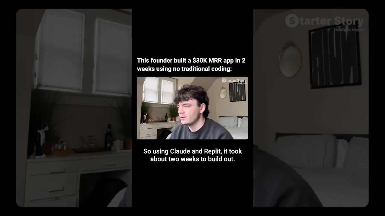 This founder built a $30K MRR app in 2 weeks using no traditional coding