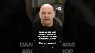 Dana White was about to drop $4 million on this baseball card on #CardShopping