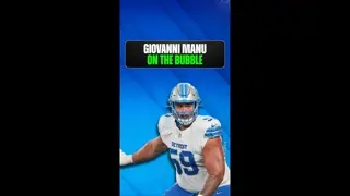 The #Lions took a chance on Giovanni Manu, but his path to the roster is looking tougher by the day