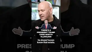 Dana White says there's a Trump card worth $1.2 million #CardShopping