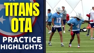Titans OTA Highlights: Cam Ward, Wan'Dale Robinson flash in practice
