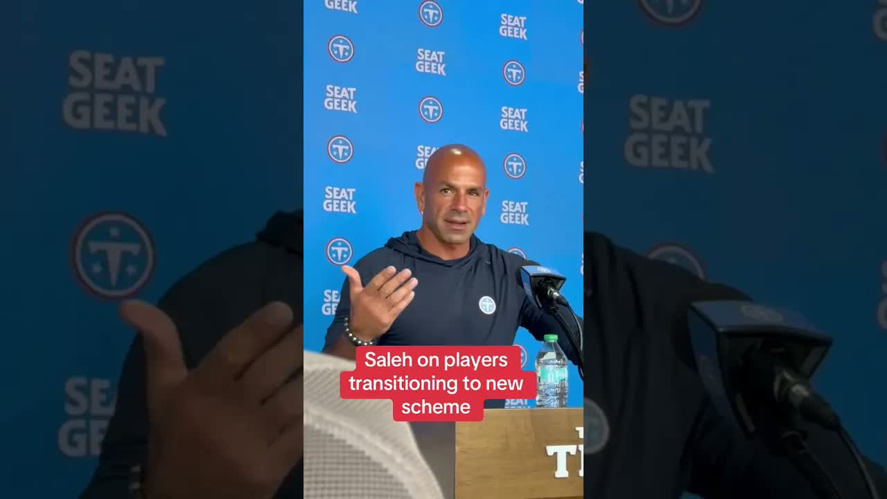 “I think guys have been doing a really good job”. #tennesseetitans #robertsaleh #nflfootball #shorts